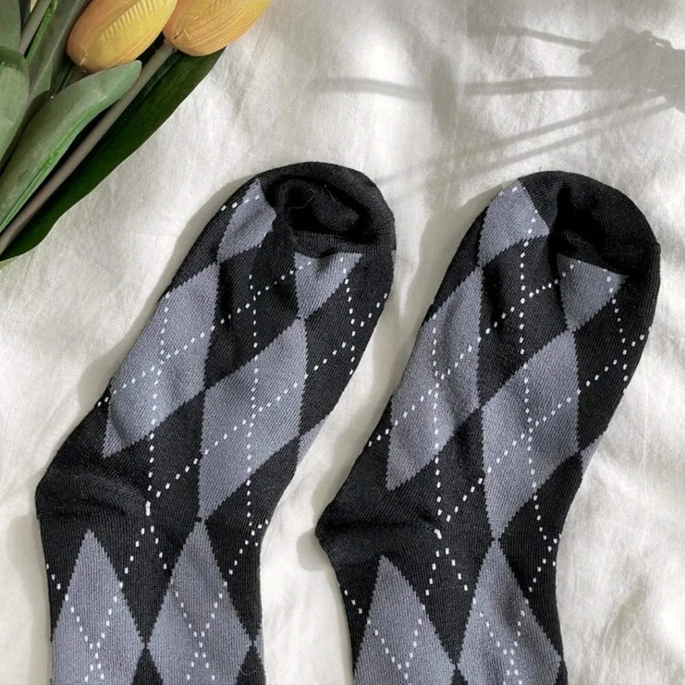 Knee High Argyle Socks - Picture 3 of 8